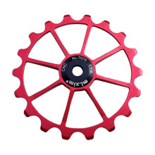 Bicycle Rear Derailleur Pulley MTB Ceramic Bearing Jockey Wheel Red