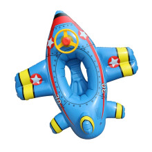 Airplane Float Pool Swimming Inflatable Kids Seat Steering Wheel Party