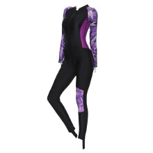 Women Wetsuit One Piece Scuba Diving Suit Dive Skin for Canoeing Purpl