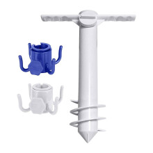 Beach Umbrella Sand Anchor ABS Beach Umbrella Accessories 3 Spiral 2 H