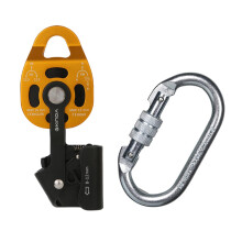 Zipline Lifting Prusik Pulley Rope Tree Arborist Rock Climbing Gold Bl
