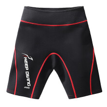 Neoprene Diving Shorts Swim Trunks Pants Wetsuits Scuba Swimsuit Red M