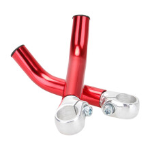 Road Mountain Bike Bicycle Alloy Aero Rest Handle Bar Clip On Bars Red