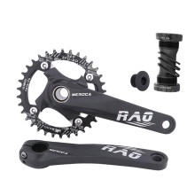 Bike Crankset 104BCD Chainring 8 9 10 11 Speed BMX Component black axi