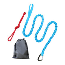 Bike Tow Rope Bungee Cord Elastic Dogs Lead Running Belt Pet Leash Blu