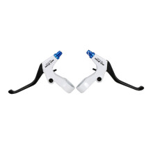 1 Pair Aluminum Alloy Levers for Road Bike Mountain Bike Black white
