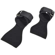 Pair Cowhide Weight Lifting Wrist Straps Hand Bar Grip Support Gym Wra