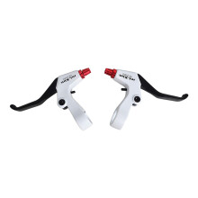 1 Pair Aluminum Alloy Levers for Road Bike Mountain Bike Black white