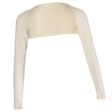 Elegant One-piece Long Sleeve Arm Cover Shrug Hijab Muslim Beige