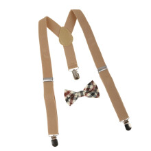 Adjustable Suspender Clip-on Braces and Bow Tie Set for Baby Toddler K