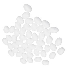 5/10/50Pcs White Modelling Craft Polystyrene Foam Eggs 50 Pieces 5cm