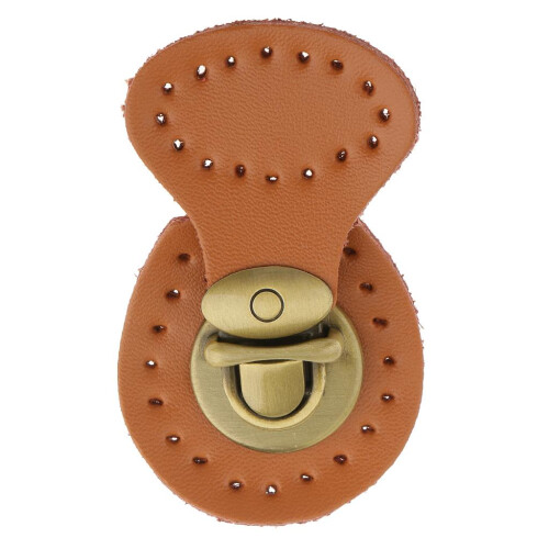 1 Piece PU Leather Bag Lock Fasteners Snap Buckles Clasp Replacement B