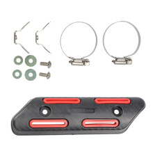 Motorcycle Exhaust Muffler Heat Shield Guard Decor Protection Red