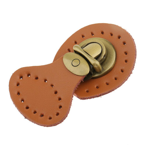 1 Piece PU Leather Bag Lock Fasteners Snap Buckles Clasp Replacement B 2