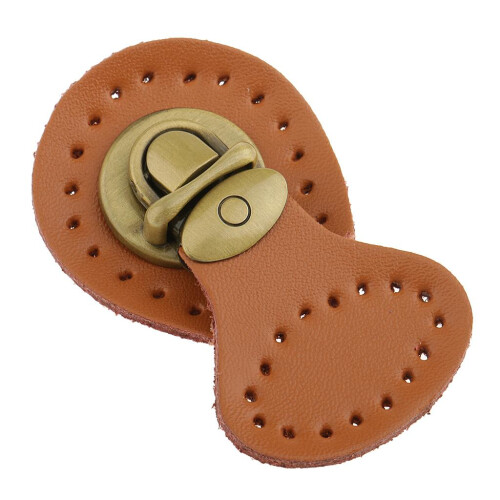 1 Piece PU Leather Bag Lock Fasteners Snap Buckles Clasp Replacement B 1