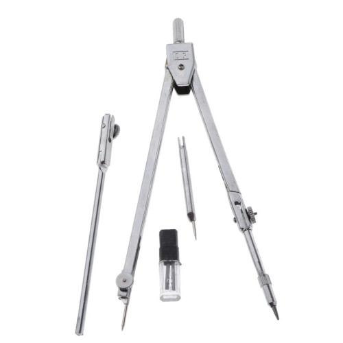 Students Compass Drawing Dividers Equipment Tool compasses with 5 part 2