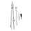 Students Compass Drawing Dividers Equipment Tool compasses with 5 part 2