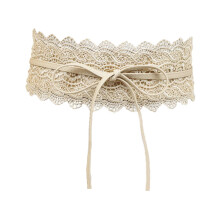 Elegant Wide Lace Waistband Casual Waist Belt for Women Blazer Mini Sk