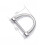 10 Pieces D Rings Keychain Horseshoe Buckles for DIY Backpacks Replace 2