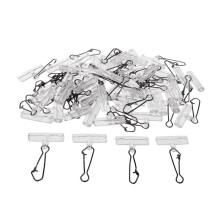 50pcs High Strength Fishing Sinker Slide with Stainless Steel Snap Tac