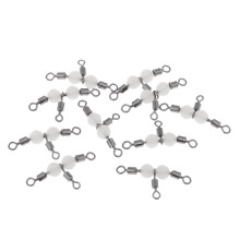 10pcs 3 Way Swivel Luminous Rolling Barrel T shape Swivel Connector 2.