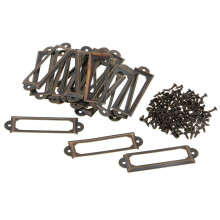 20pcs screw type label/card /tag holder drawer label pull for DIY bron