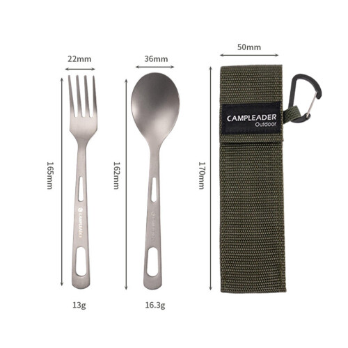Titanium Camping Tableware Durable Ultralight for Backpacking Tablewar 1