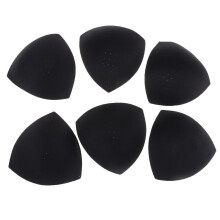 3 Pairs Triangle Sewing In Insert Foam Soft Cup Removable Padded  Blac