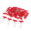 50Pcs Fishing Sinker Slides with Hooked Snap Connectors for Braid Line 3