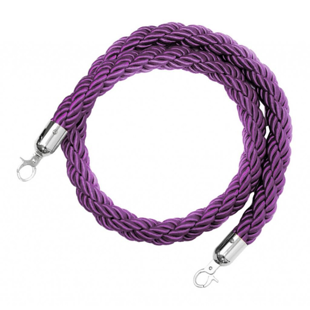 Barrier Rope Crowd Control Stanchion Queue Twisted Rope With Hooks Pur 6902695501906
