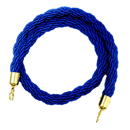Rope Barriers - Heavy Duty Crowd Control Stanchions 2m Blue 2
