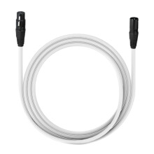 3 Pin XLR Microphone Cable Male To Female Patch Lead Mic - Silver PINS
