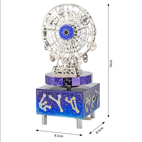 Creative DIY Metal 3D Assembling Puzzle Music Box Kits Toy Constellati 1
