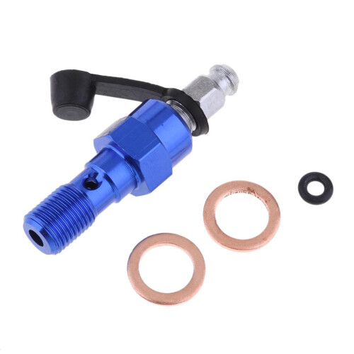 Universal M10 Single Banjo Bolt Thread Bleeder Nipple Washers 1.0mm Bl 1