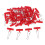 50Pcs Fishing Sinker Slides with Hooked Snap Connectors for Braid Line 2
