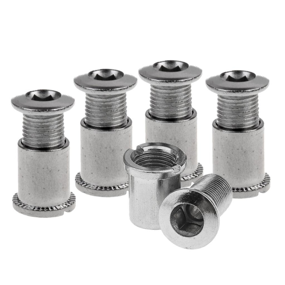 Crankset Bolts Chainring Bolts & Nuts For Mountain Bike Silver-A 6902696437549