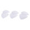 3 Pairs Triangle Sewing In Insert Foam Soft Cup Removable Padded  Whit 2