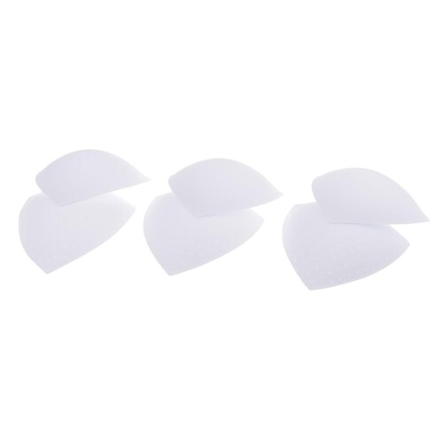 3 Pairs Triangle Sewing In Insert Foam Soft Cup Removable Padded  Whit 1