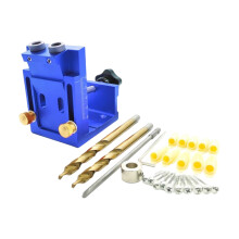 Adjust Pocket Hole Jig Kits Oblique Drill Tool Carpenter Woodworking L
