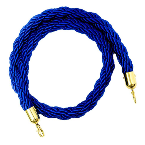 Rope Barriers - Heavy Duty Crowd Control Stanchions 1.5m Blue 2