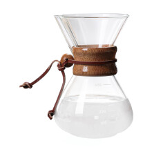 Pour Over Coffee Maker Glass Coffee Pot Reusable Filter High Heat Resi