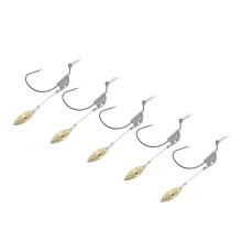 5pcs Weighted Fishing Hooks with Lead Spoon Spring for Swimbaits 9.8g