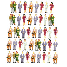 100pcs Painted Model Train Seated People Passengers Figures 1v150 B