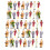 100pcs Painted Model Train Seated People Passengers Figures 1v150 B 1