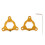 CNC Aluminum Motorcycle Front Suspension Fork Preload Adjusters 17mm G 1