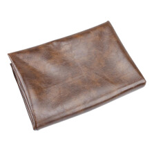PU Leather Motorcycle ATV Scooter Seat Cover Fabric - 27" x 39" Brown
