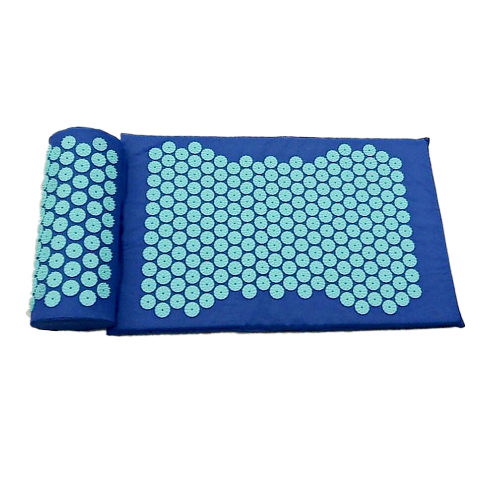 Yoga Acupressure Mat Pillow Set Trigger Points Mats Pain Stress Relief