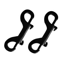2 Piece 316 Stainless Steel Double End Bolt Snap Hook Metal Clip 90mm