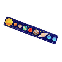 Wooden Solar System Board Game Science Experiment Toys for Kids Dark B