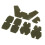 5pcs Tactical Helmet Hook and Loop Sticker Patch Set for WST-AF Helmet 1